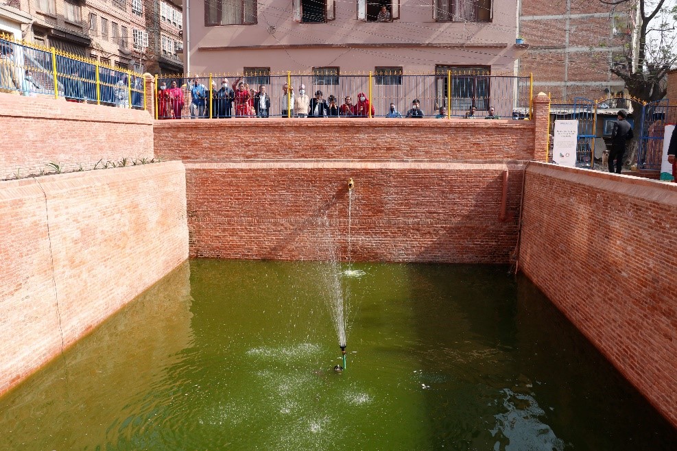 The Pilachhen pond after renovation @UNHabitat/Srijan_Shrestha