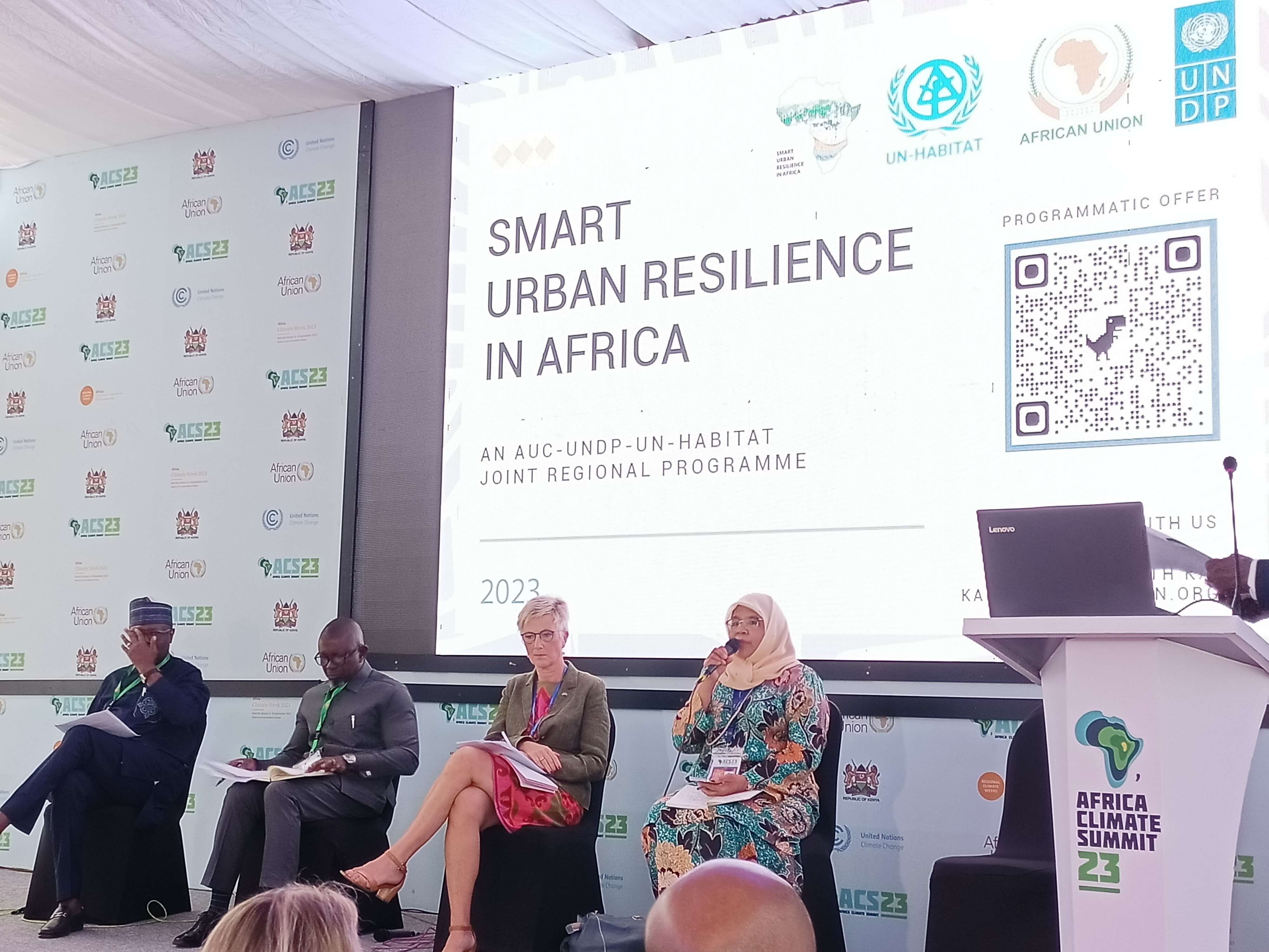 Executive Director Maimunah Mohd Sharif engages actively with United Nations Development Programme (UNDP) and African Union Commission (AUC) representatives during the ACS, driving initiatives to strengthen urban resilience in Africa.