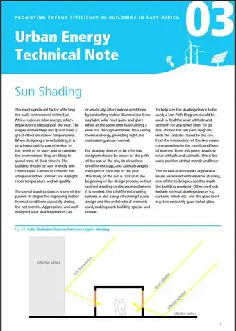 Urban Energy Technical Note 03: Sun Shading - cover