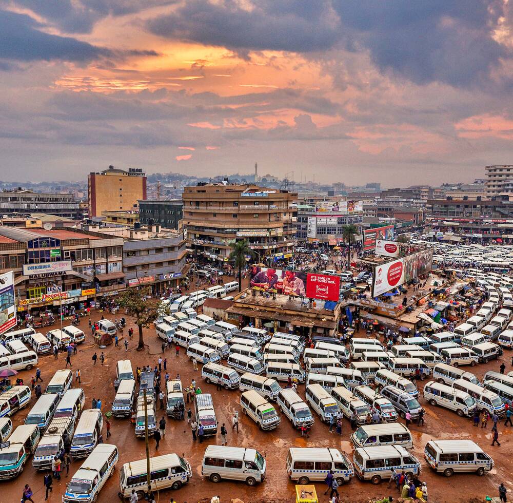 View over the central bus station in Kampala, Uganda [Shutterstock/Mehmet]