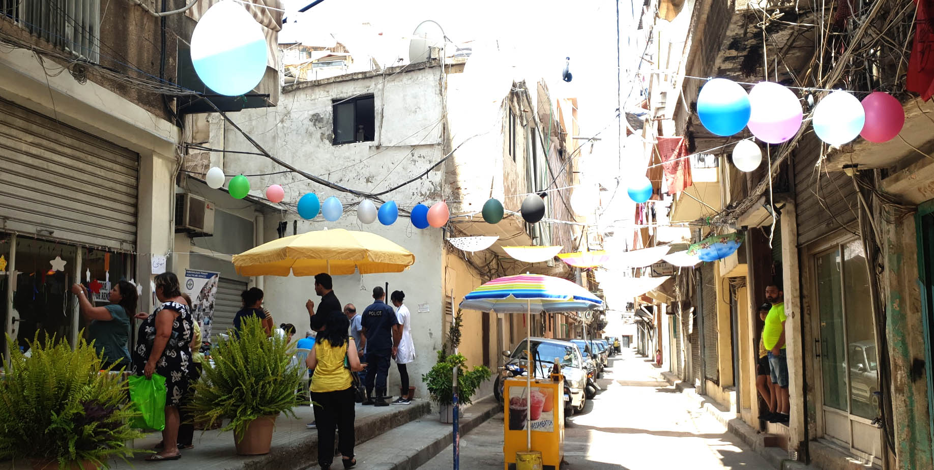 a street scene in Beirut