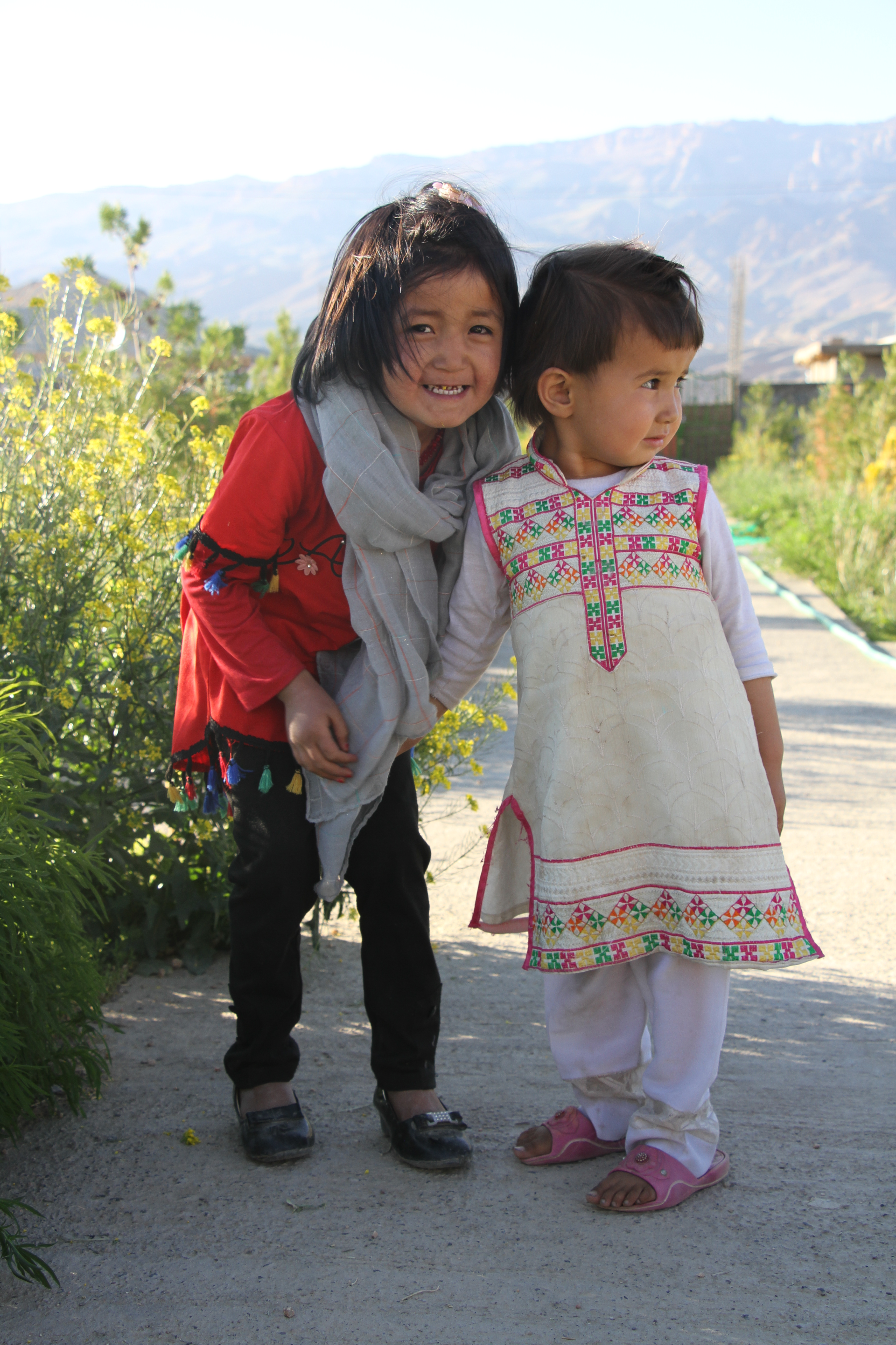 Kids enjoying the facilities of the Clean and Green Cities (CGC) park in Bamyan