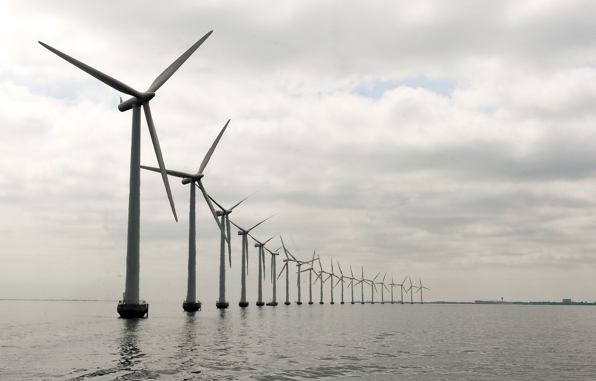 A wind farm outside Copenhagen