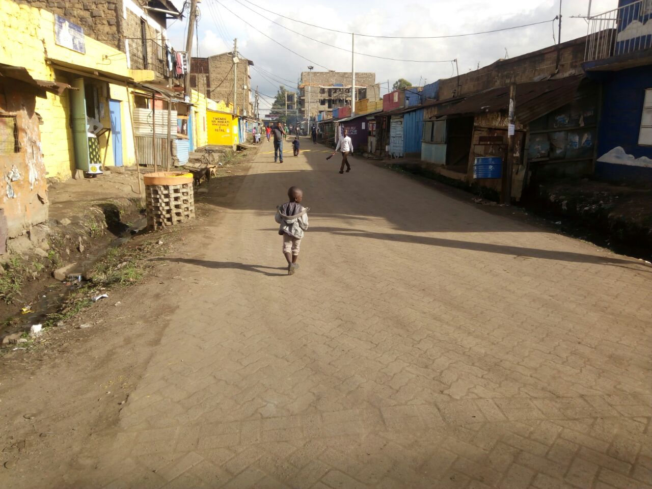 The model street paving was done by the Government through the constituency development fund