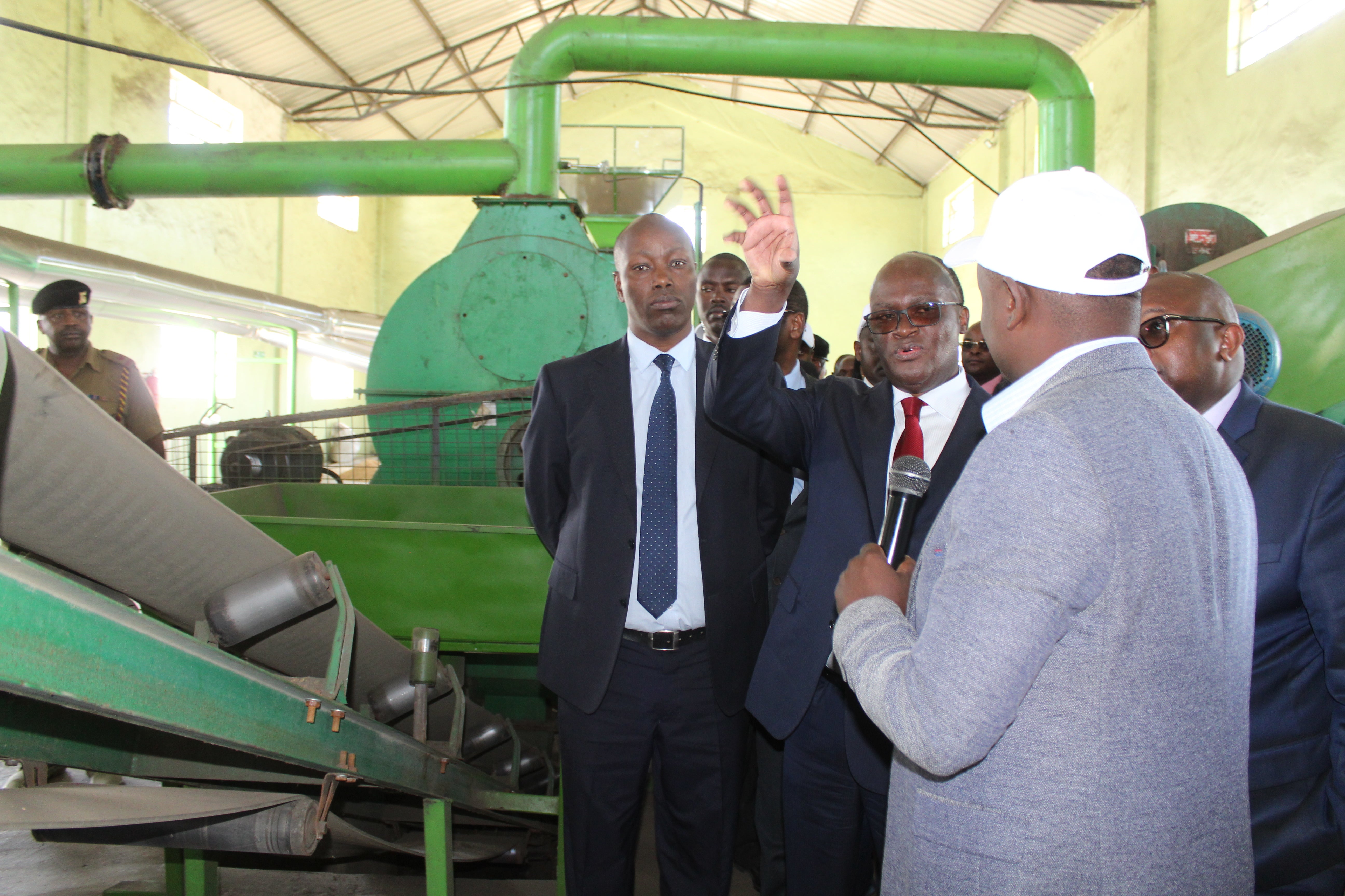 Kenyan and international dignitaries visited a factory turning human waste into fuel briquettes in Nakuru on World Habitat Day