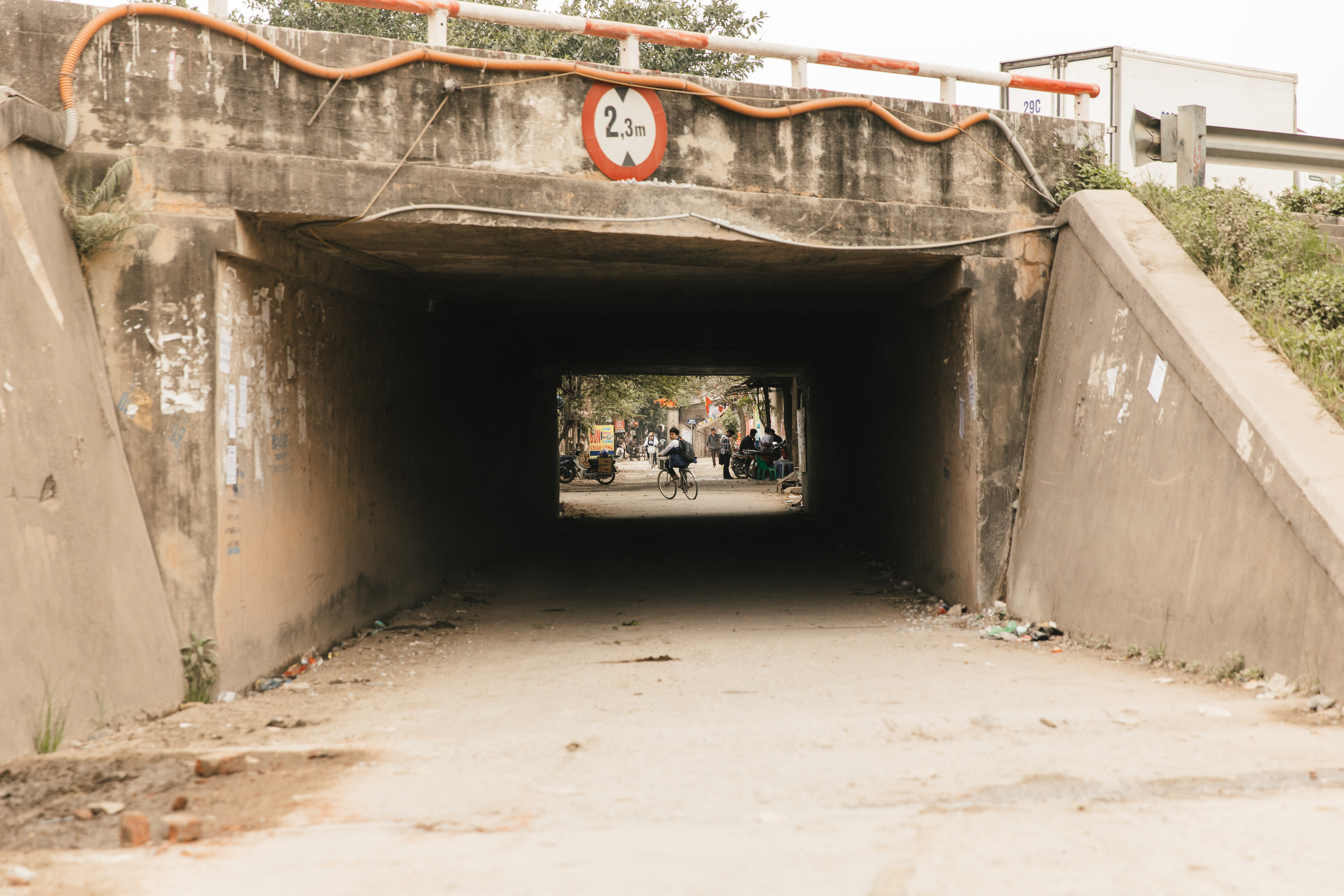 The underpass in Hanoi