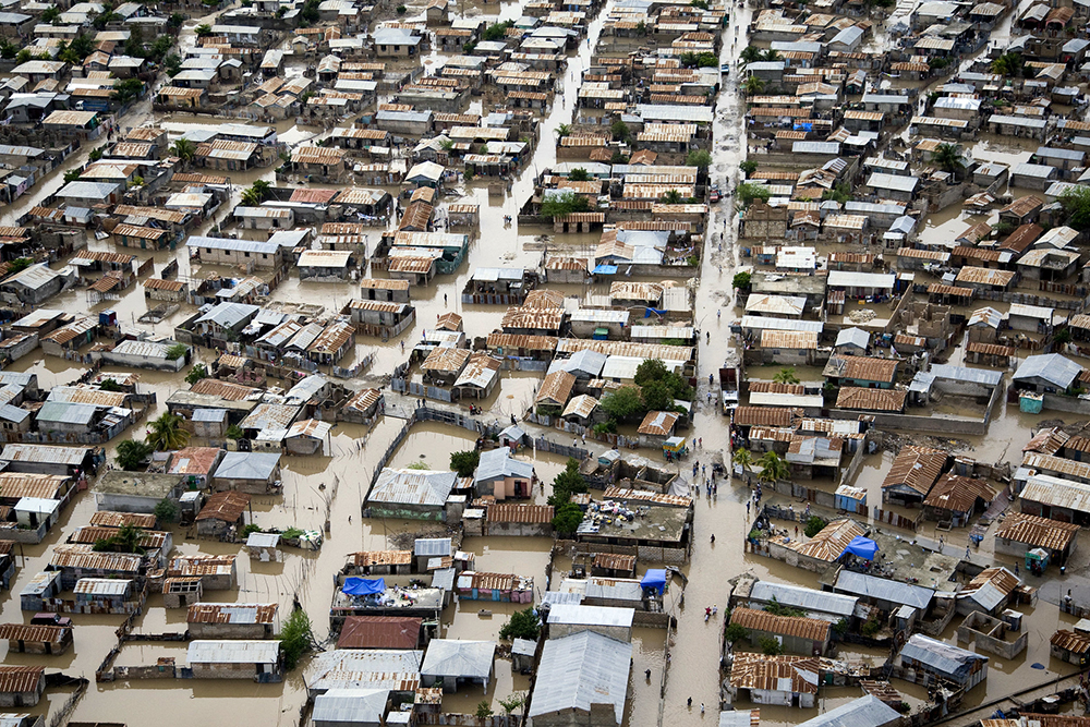 After hurricane Tomas in Gonaives, Haiti