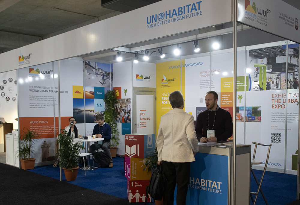 UN-Habitats booth at the Smart City Expo