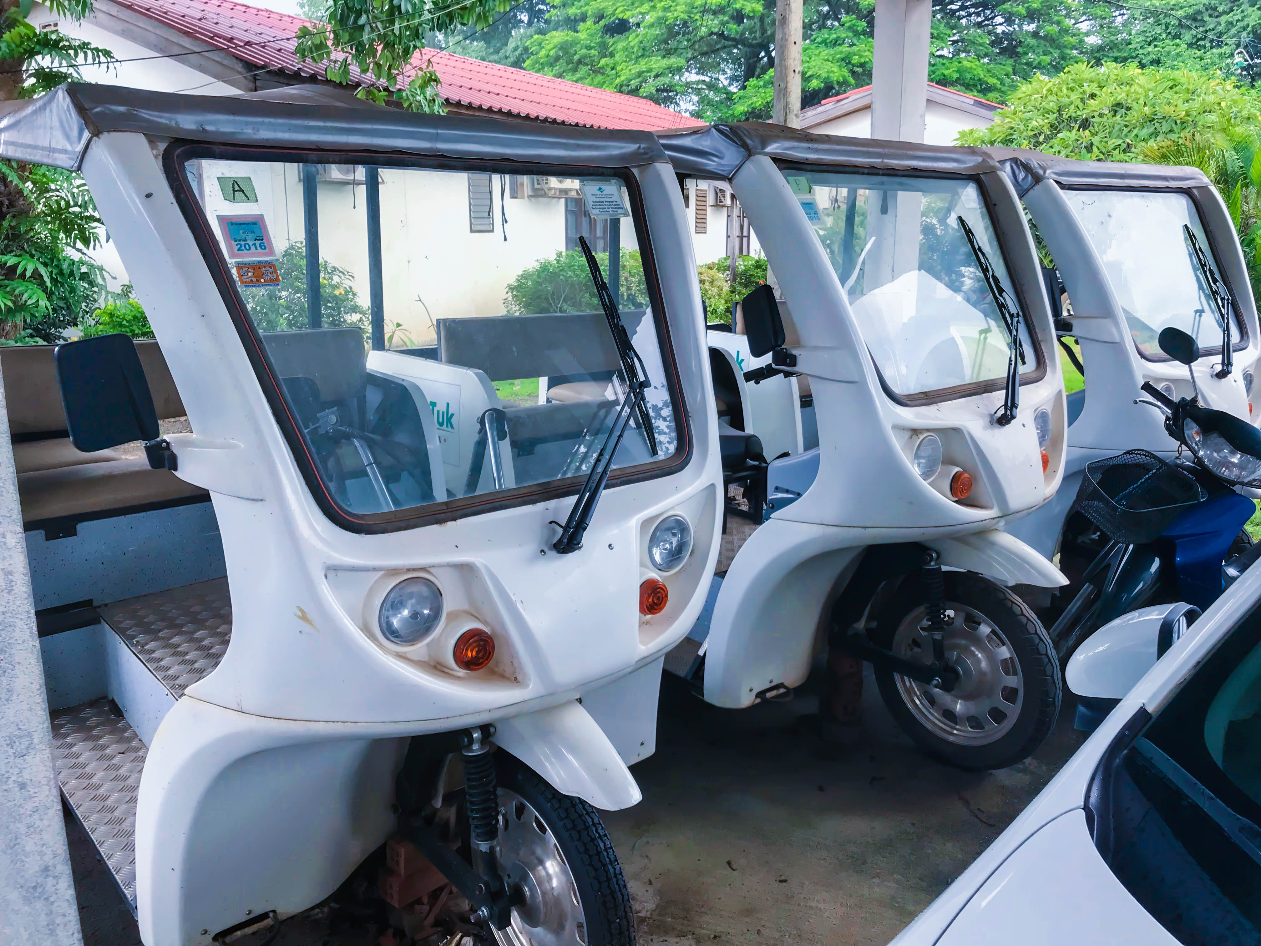 Laos Electric Tuk-Tuk vehicles