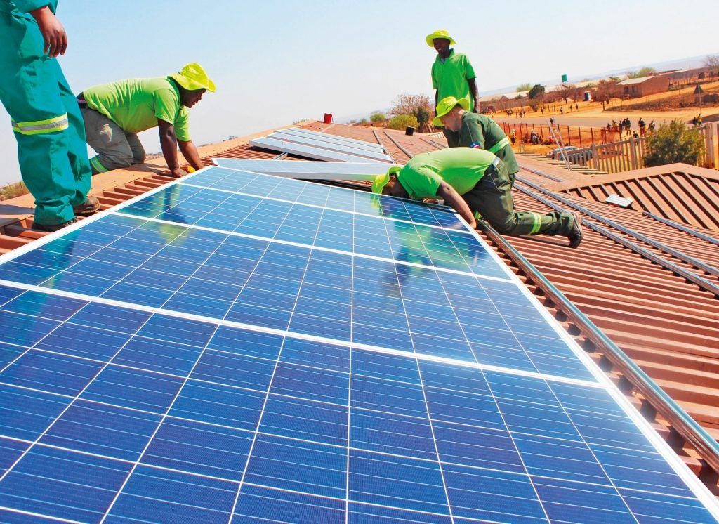 Intallation of solar PV panels at Doornkop Community Centre