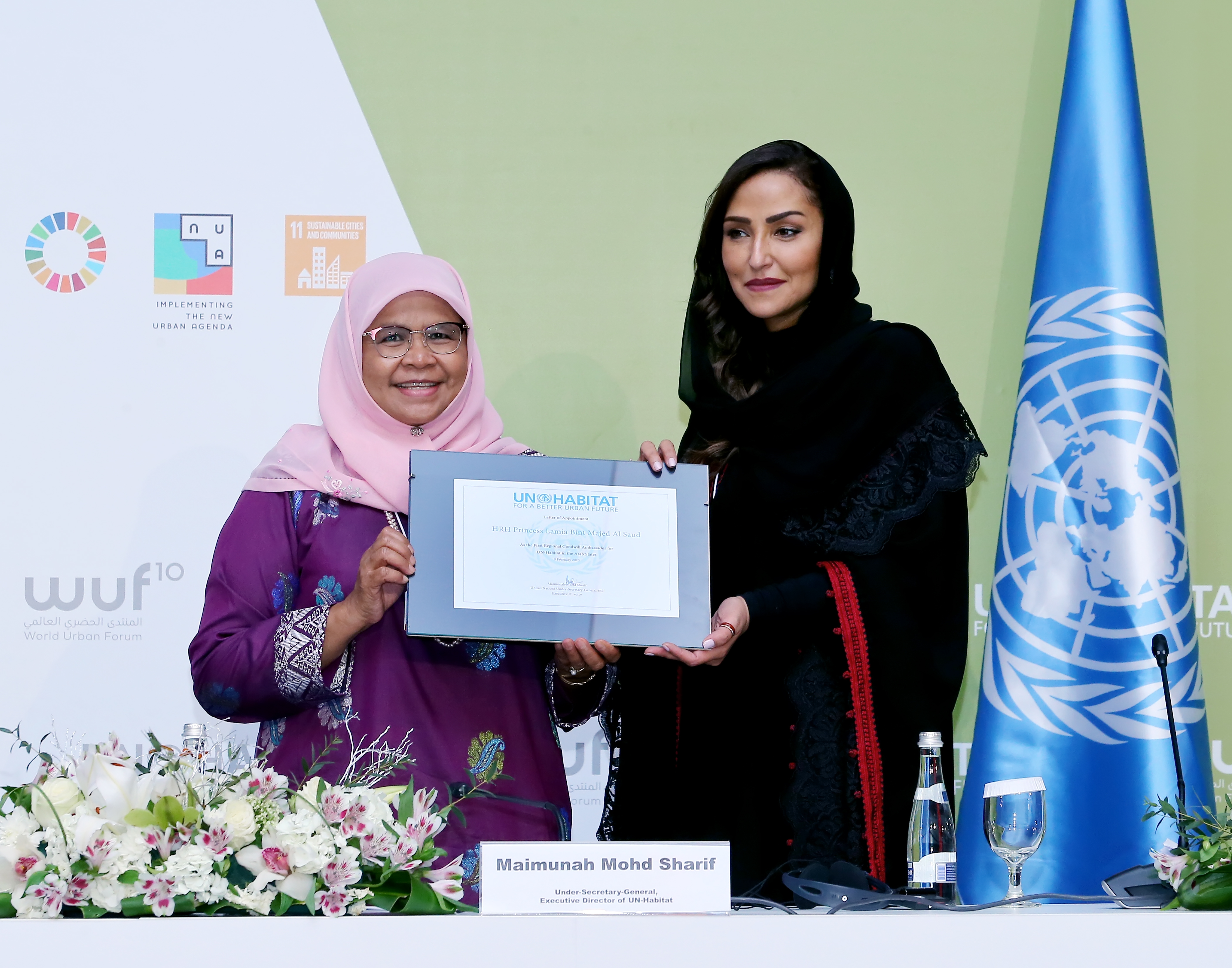 HRH Princess Lamia Bint Majed Al Saud appointed as UN-Habitat Regional Goodwill Ambassador for Arab States