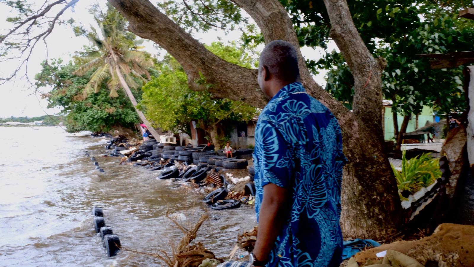 Dr. Muhammed-Bande witnesses the sea level rise and coastal erosion.