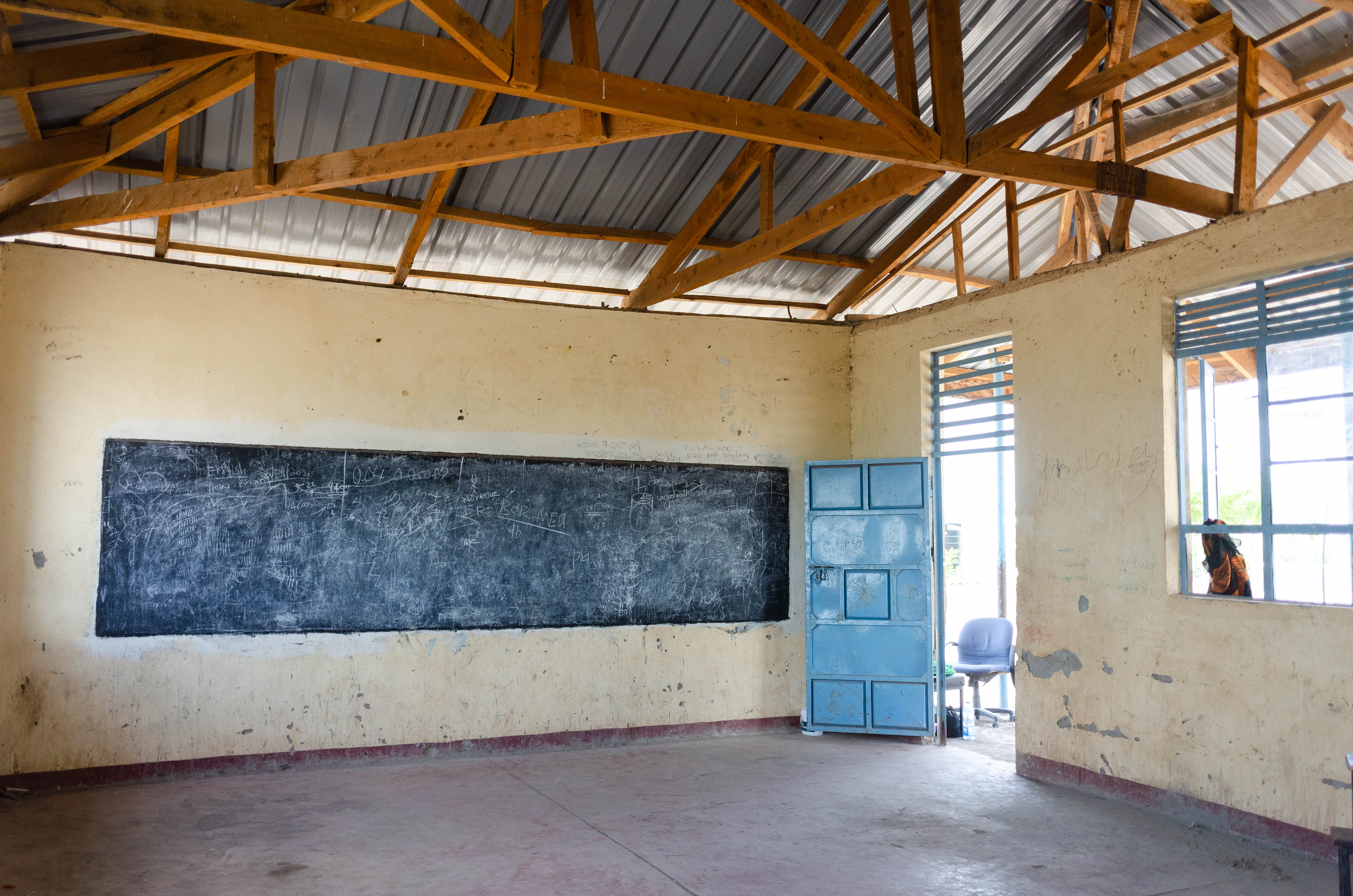 Site visit to one of the schools selected for re-purposing as a temporary healthcare facility