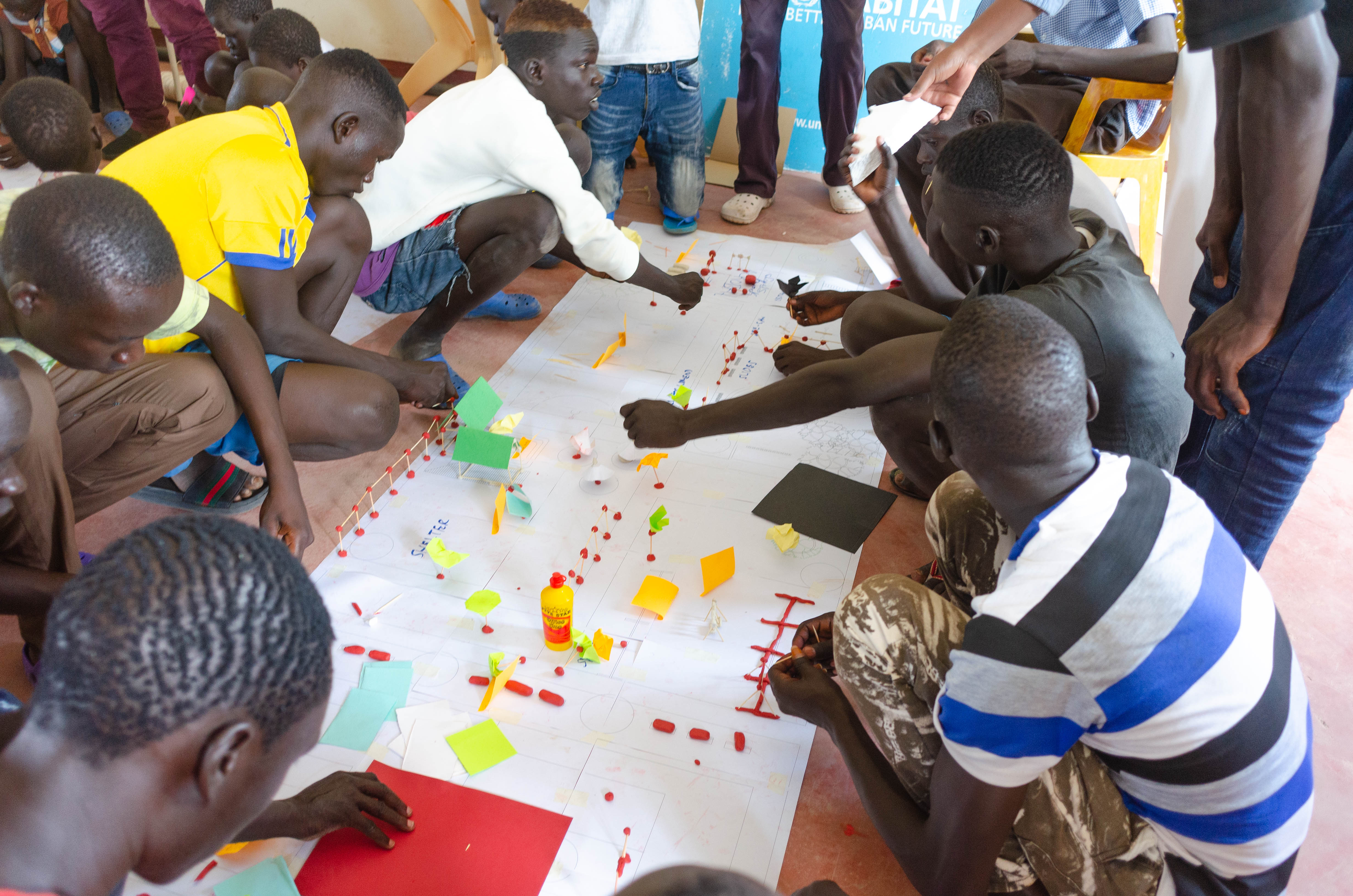 Participatory Public Space Workshops in the Kalobeyei Community Centre in the Settlement