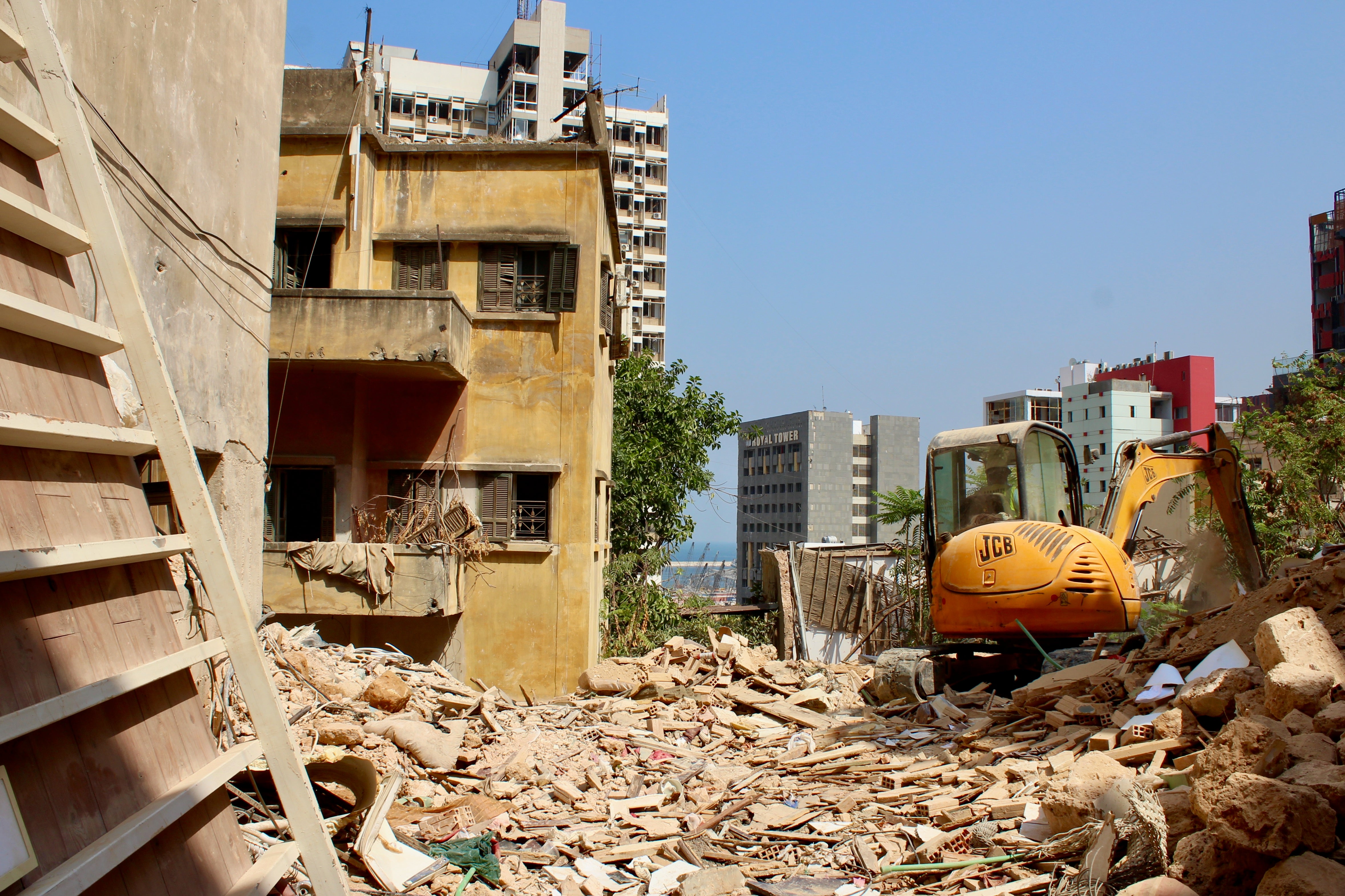 Port of Beirut explosions left large quantities of rubble and debris untreated