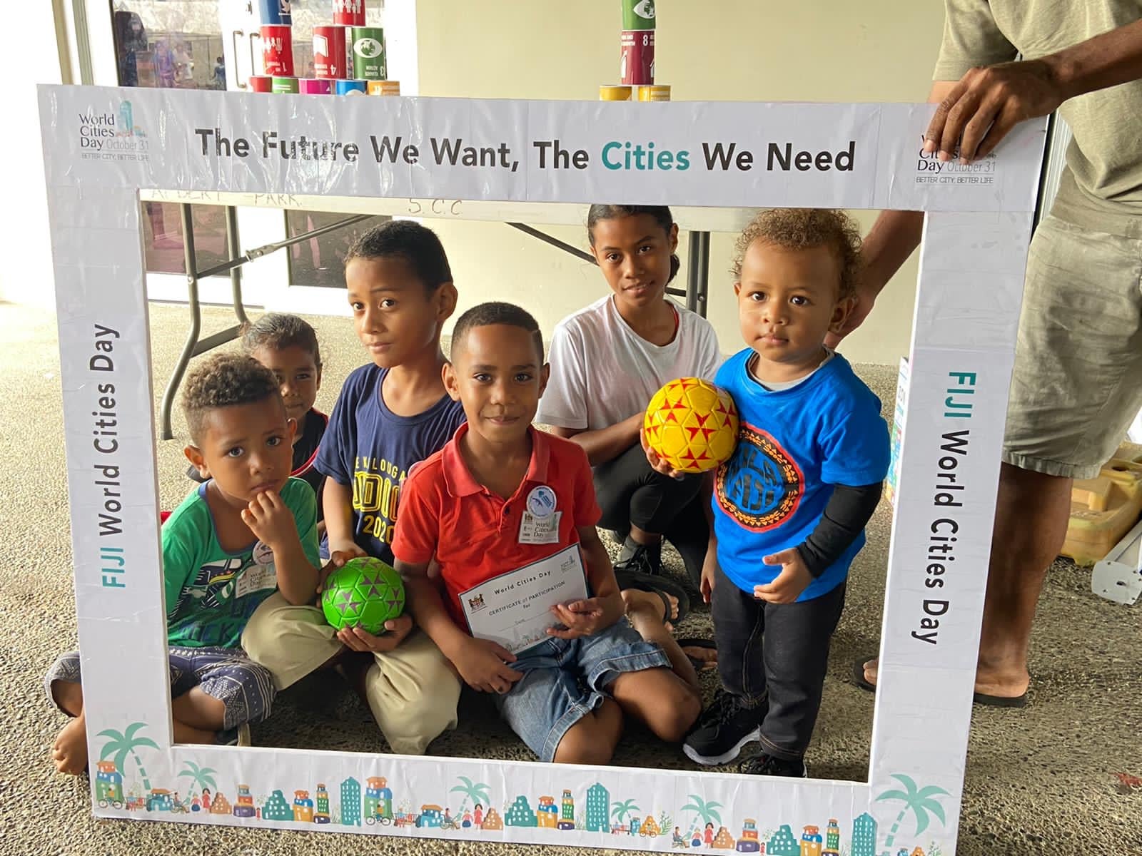 Participants at the World Cities Day 2020 event in Suva, Fiji