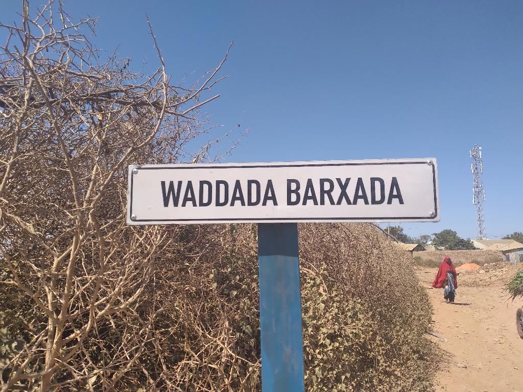One of the road signs that was installed during the exercise which also involved roads classification, road naming and road signs installation.