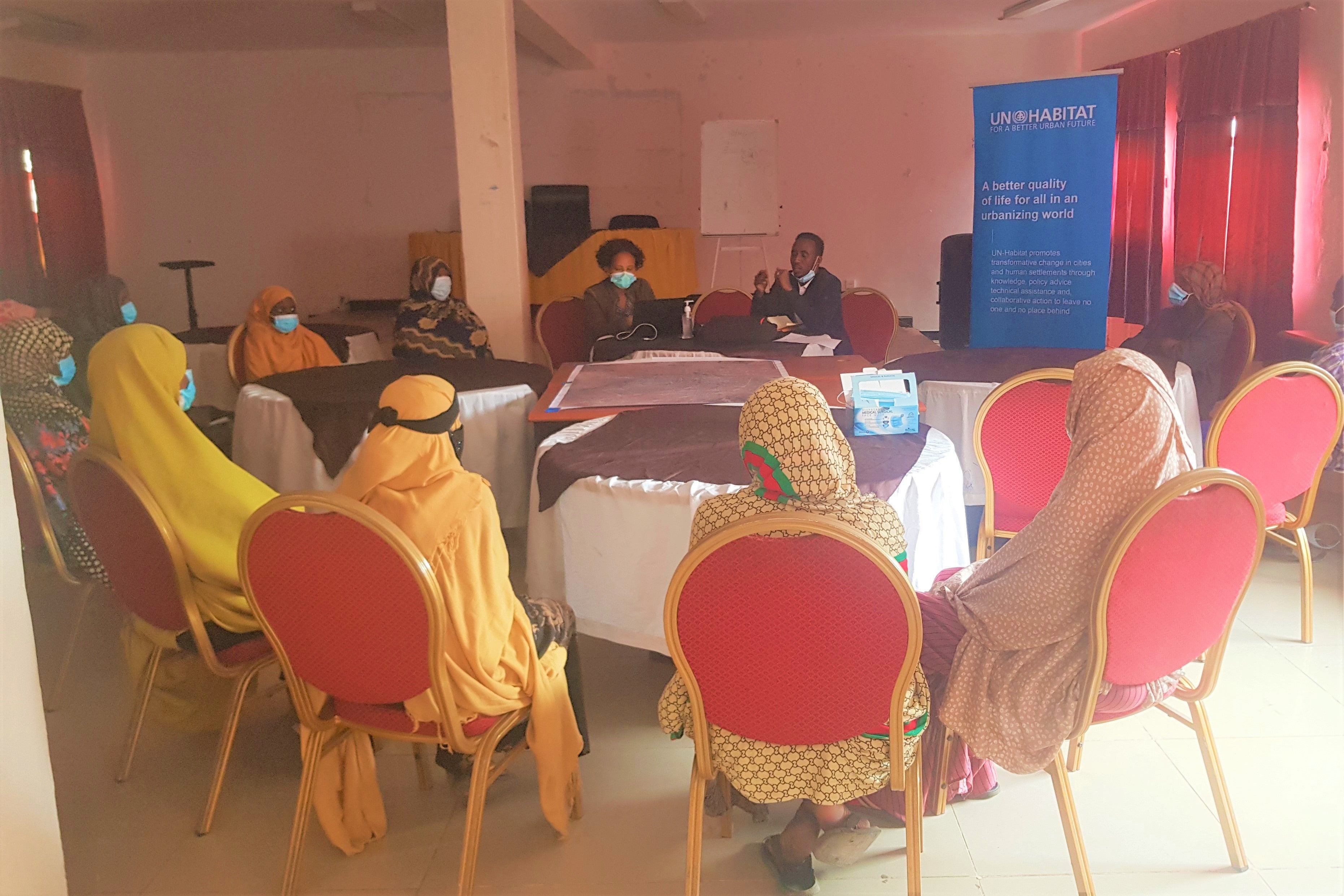 UN-Habitat Ethiopia participatory mapping with women IDPs in Jigjiga April 2021