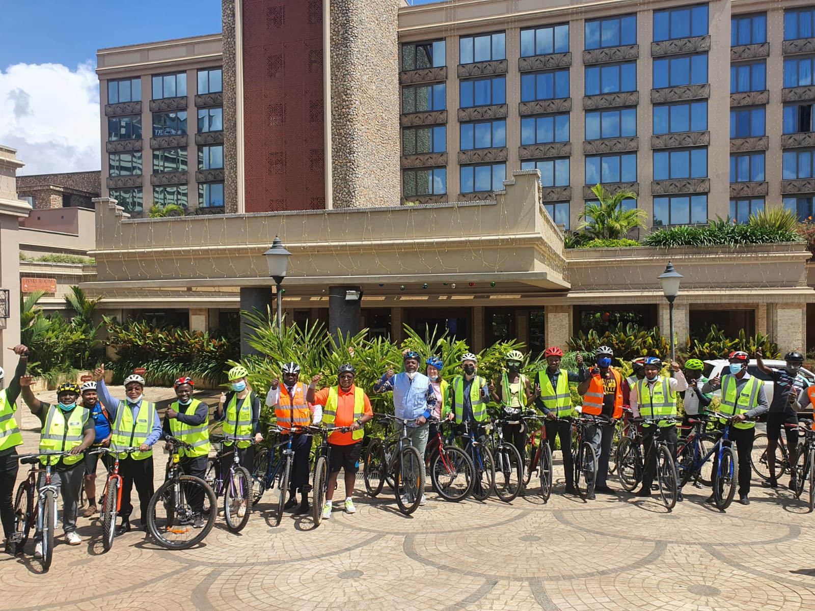 Participants arrived safely at the Workhop venue after 8 kms of cycling