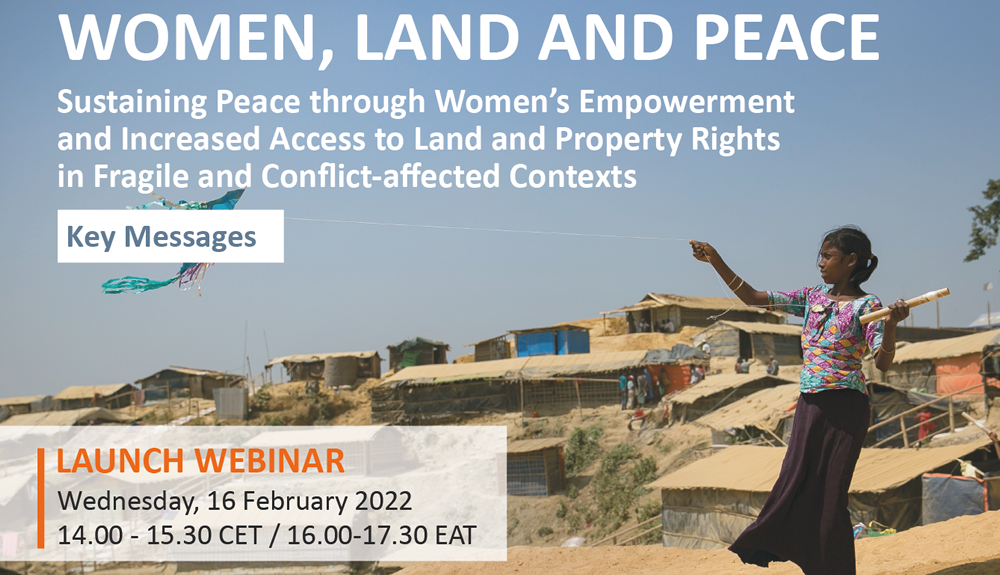UN-Habitat, partners to launch webinar on women’s land rights, promoting peacebuilding