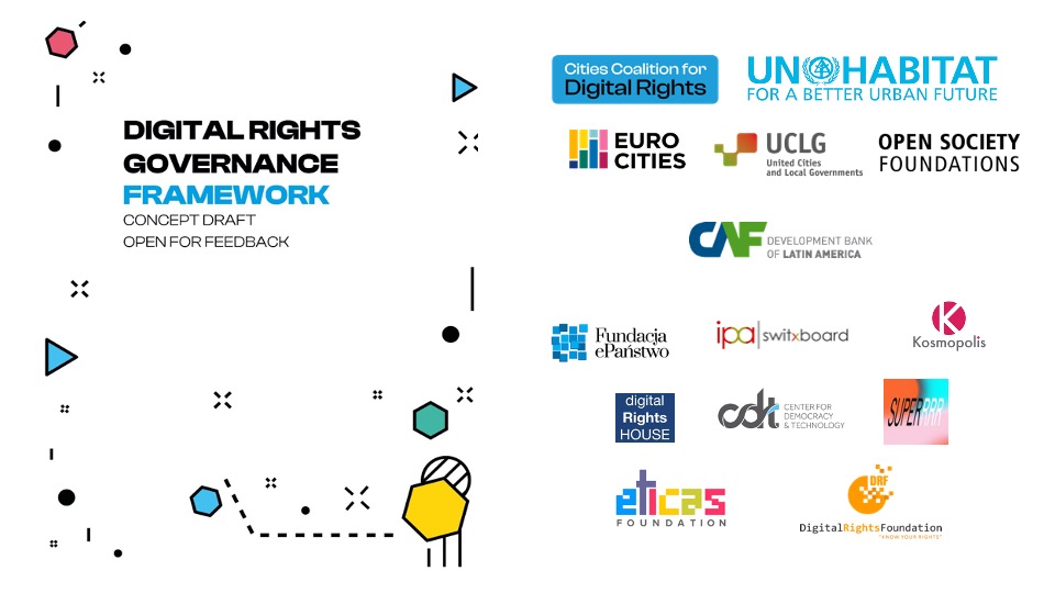 Image shows the logos of collaborators of the first draft of the framework