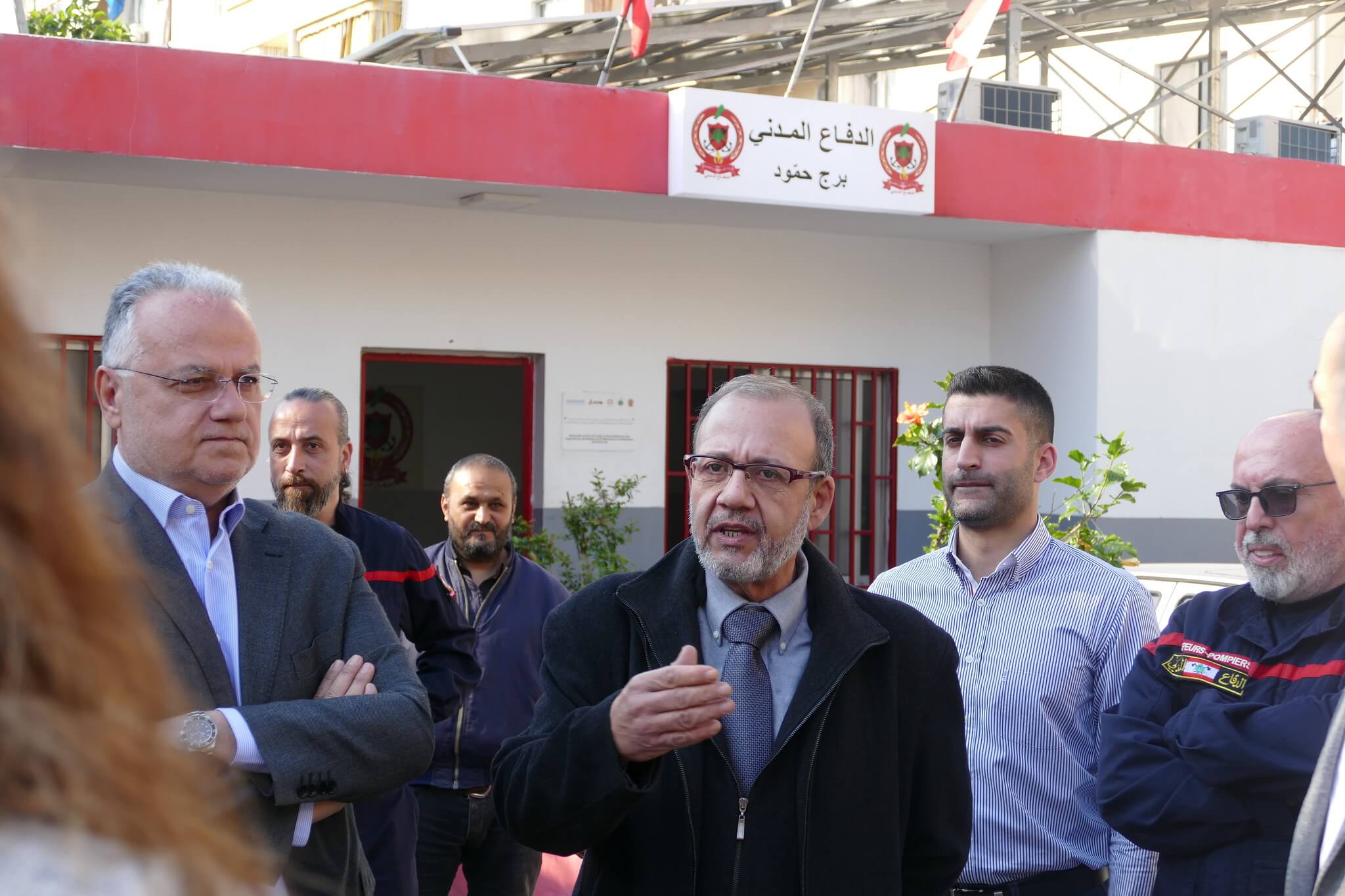 George Krikorian, Municipal Council Member of the Municipality of Bourj Hammoud at the Lebanese Civil Defense facility in Bourj Hammoud. 24 January 2023