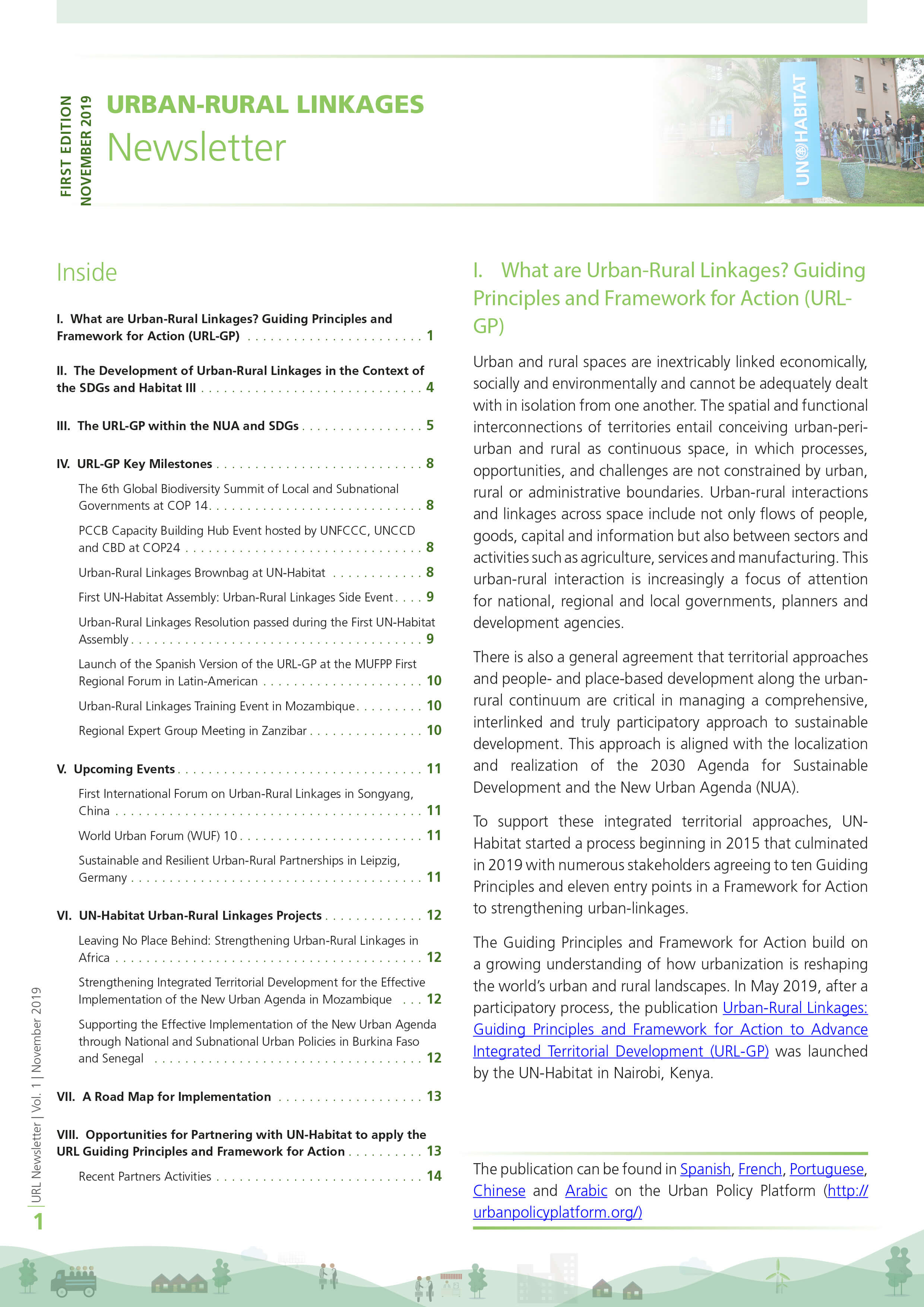 Launch of the URL Guiding Principles Edition 1 November 2019