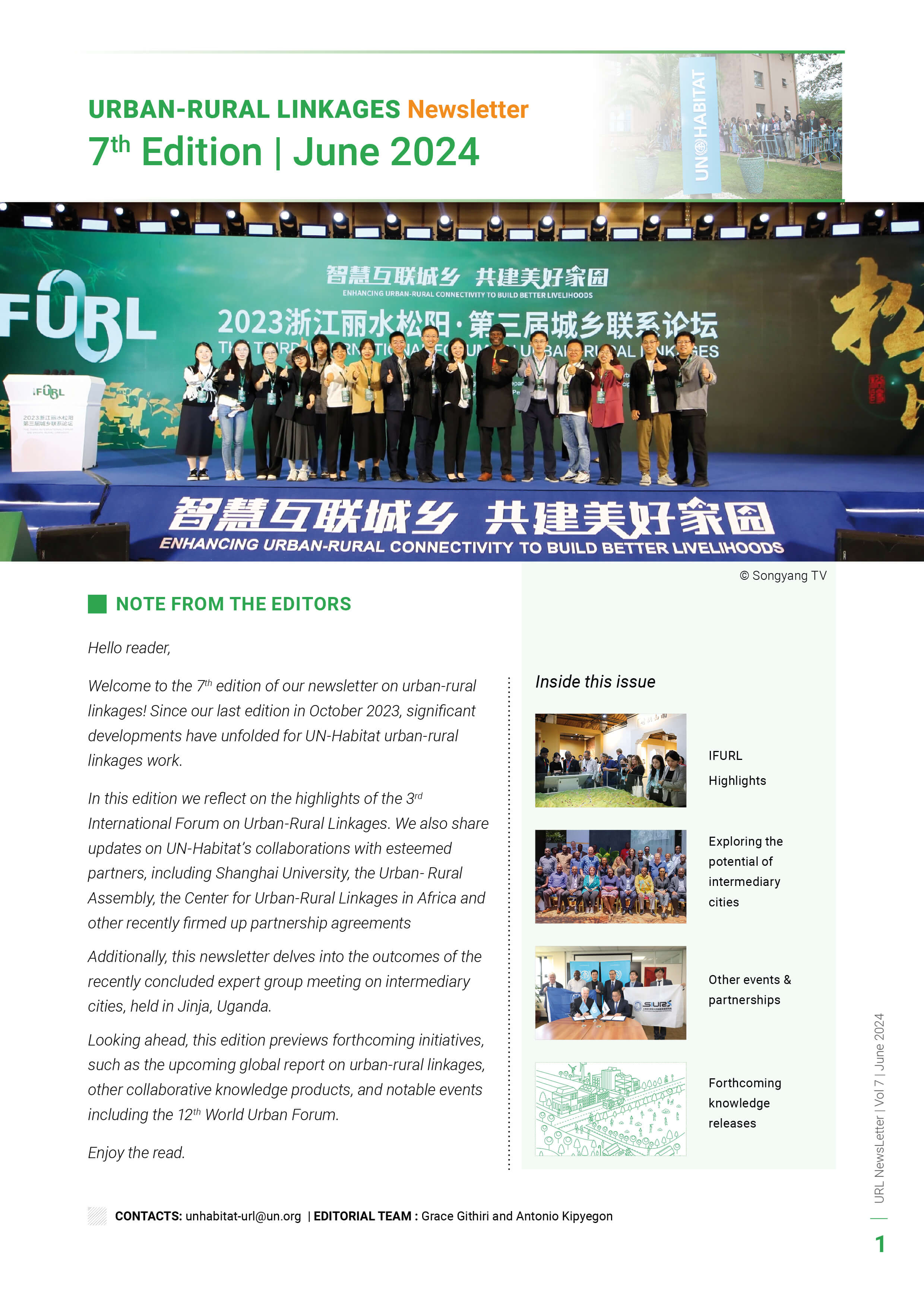 IFURL3, expanding partnerships, and Intermediary Cities Edition 7 June 2024