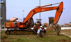 New construction in the city of Hanoi, Vietnam.