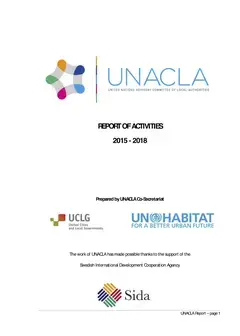 UNACLA Report of Activities 2015-2018 - Cover image