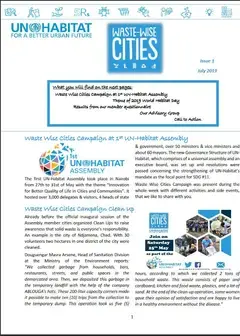 Waste Wise Cities - Newsletter1- Cover Image 