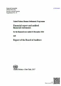 2016 UN-Habitat Audited Financial Statements - cover