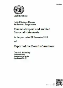 2018 UN-Habitat Audited Financial Statements - cover
