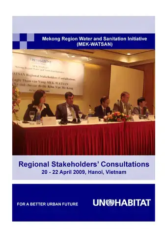 Proceedings of the Regional Stakeholders' Consultations for The Mekong Region Water and Sanitation Initiative (MEK-WATSAN) Cover-image