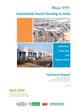 Sustainable Social Housing in India: definitions, challenges, and opportunities Cover-image