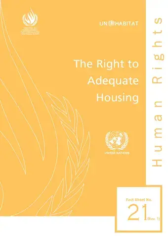 The Right to Adequate Housing: Fact Sheet No. 21/Rev.1; - Cover image