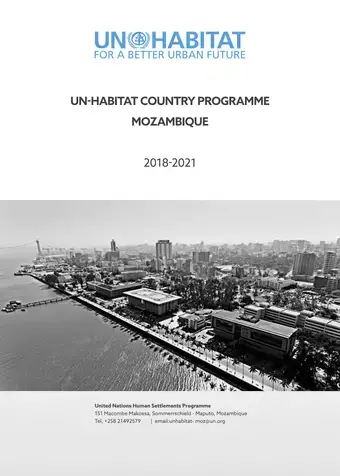 UN-Habitat Country Programme Mozambique 2018-2021 - Cover image