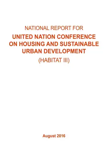Vietnam National Report for United Nations Conference on Housing and Sustainable Urban Development (HABITAT III) - Cover image