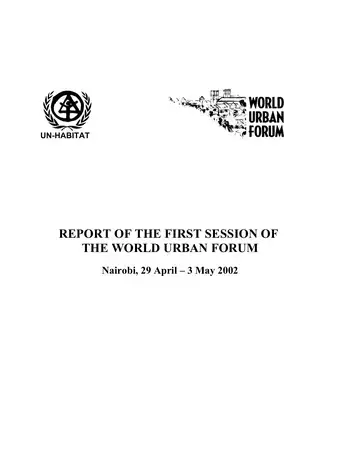 World Urban Forum Report - Cover image