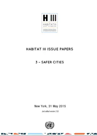 Habitat III Issue Paper 3: Safer Cities cover image