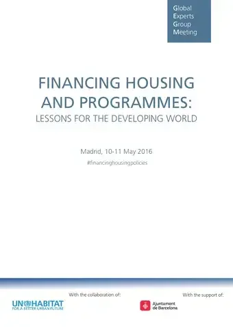 Financing National Housing Policies: Lessons for the Developing World - Cover image