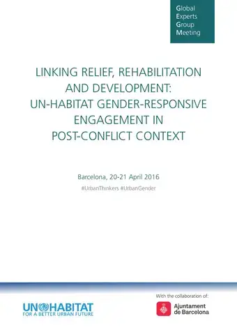 Linking Relief, Rehabilitation and Development:  Gender-Sensitive Engagement in Post-Conflict Contexts - Cover image
