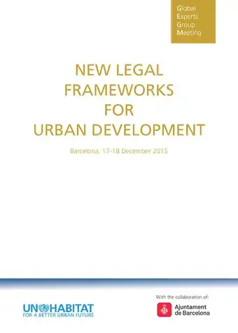 New Legal Frameworks for Urban Development - Cover image