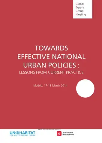 Towards Effective National Urban Policies: Lessons from Current Practice - Cover image