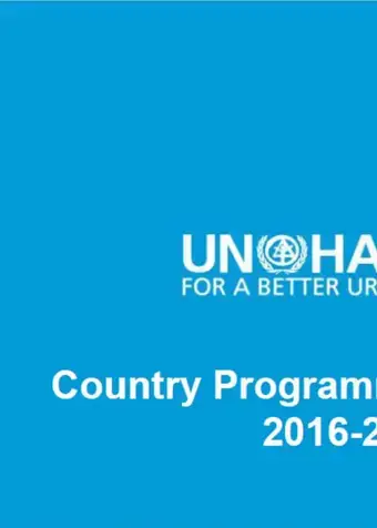Country Programme for Ethiopia 2016-2020