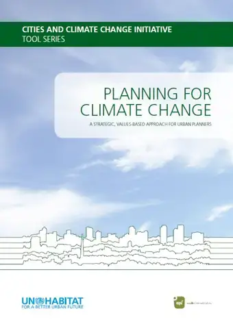 Planning for climate change: A strategic, values-based approach for urban planners