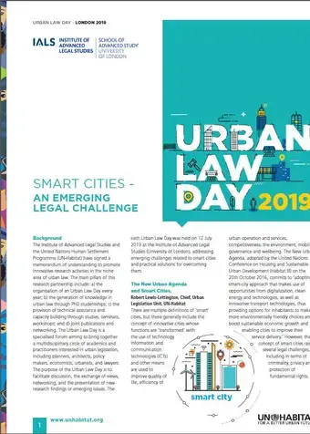 Urban Law Day - London 2019