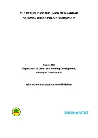 National Urban Policy Framework - Cover