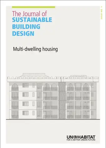 The Journal of Sustainable Building Design. Issue 1: Multi-dwelling Housing-cover