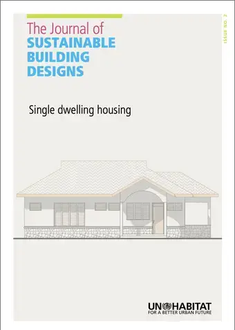 The Journal of Sustainable Building Design. Issue 2: Single Dwelling Housing-cover